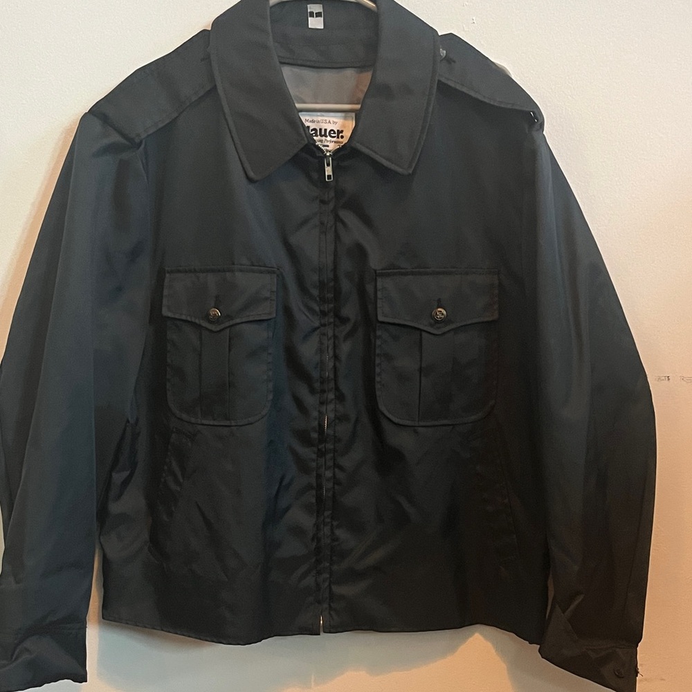 Blazer nylon performance bomber biker jacket sz L